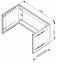19"  1U 482x350x45 mm PatchBox, 