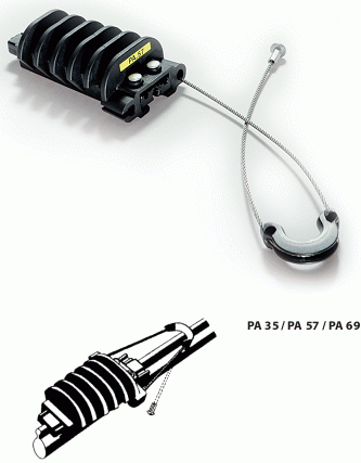 Зажим натяжной d3-5мм, 2.0кН PA 35 200 Зажим натяжной d3-5мм, 2.0кН PA 35 200