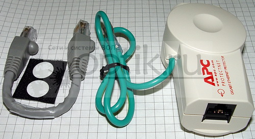 Грозозащита Ethernet 10/100/1000, PoE APC ProtectNet Грозозащита Ethernet 10/100/1000, PoE APC ProtectNet