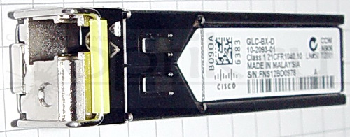 Трансивер 1000 SFP/LC SM 1.49/1.31 10км DOM Cisco GLC-BX-D Трансивер 1000 SFP/LC SM 1.49/1.31 10км DOM Cisco GLC-BX-D