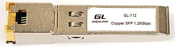 Трансивер SFP-UTP 10/100 GigaLink GL-712 Трансивер SFP-UTP 10/100 GigaLink GL-712