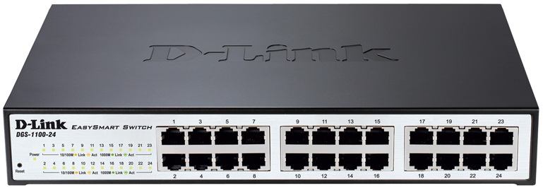 Коммутатор 24х10/100/1000 упр L2 EasySmart D-Link DGS-1100-24 Коммутатор 24х10/100/1000 упр L2 EasySmart D-Link DGS-1100-24