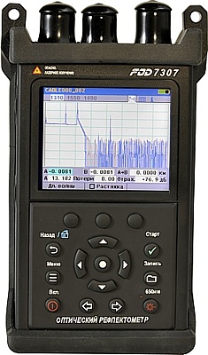 Рефлектометр оптический 1.31/1.49/1.55 34/32/32 +VFL +SLS +PM SM/FC FOD-7307 Рефлектометр оптический 1.31/1.49/1.55 34/32/32 +VFL +SLS +PM SM/FC FOD-7307